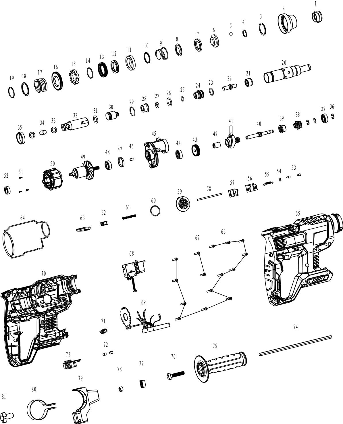 Взрыв-схема KDZC22(TYPE Z)